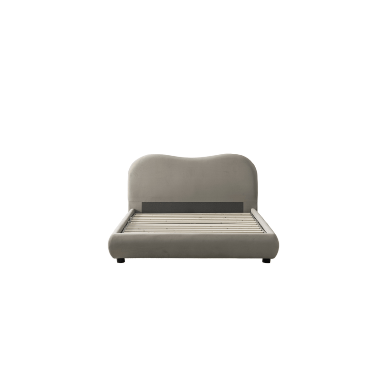 Newcastle Brown Upholstered Bed - Al Rugaib Furniture