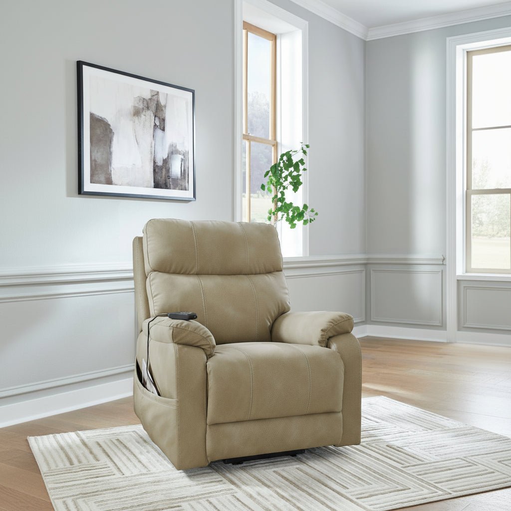 Next-Gen Durapella Power Lift Recliner - Tan