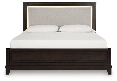 Neymorton King Upholstered Panel Bed Beds| Ashley Homestore