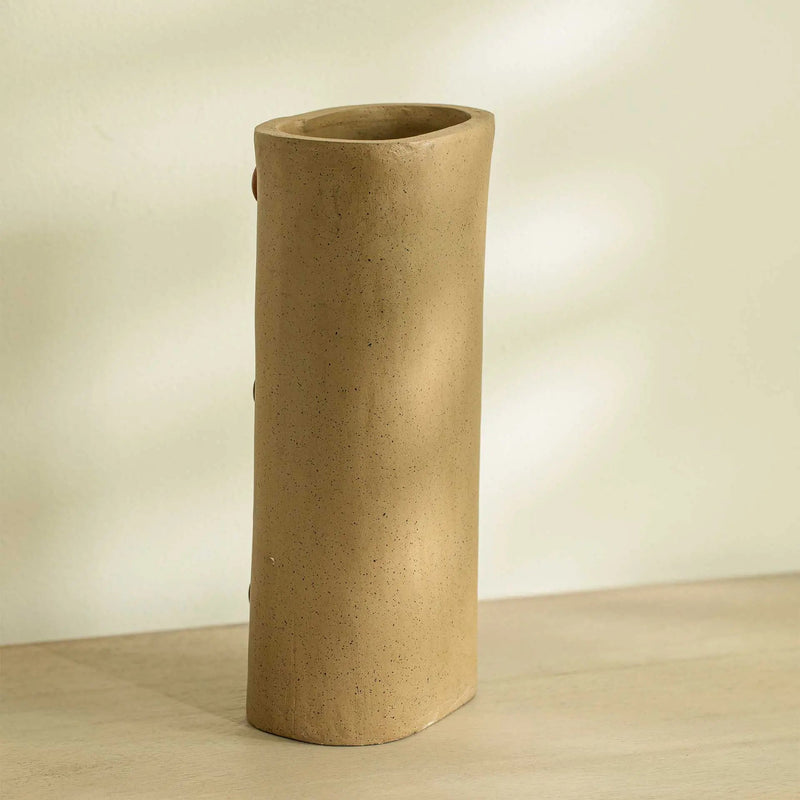 Niraan Ecomix Vase With Wooden Beads Tall - Al Rugaib Furniture