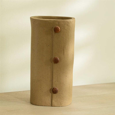 Niraan Ecomix Vase With Wooden Beads Tall - Al Rugaib Furniture