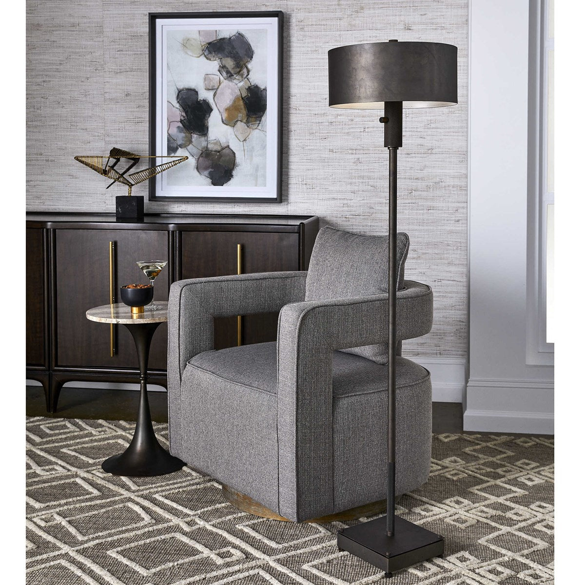 Nixon Swivel Chair Chairs| Uttermost
