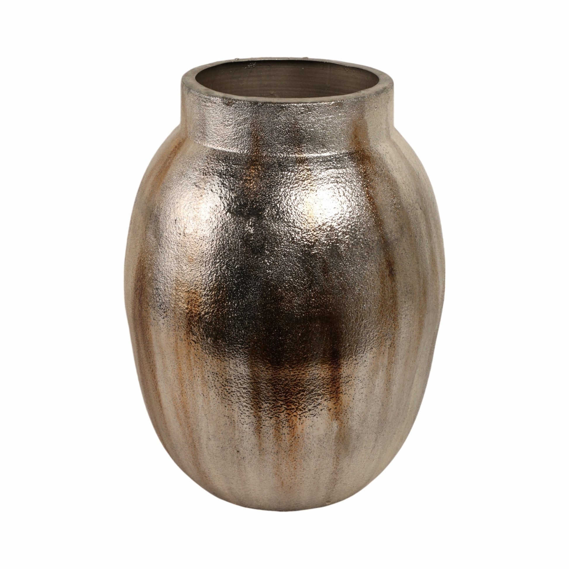 Noatak Antique Silver Vase Vases and Jars| Sagebrook Home