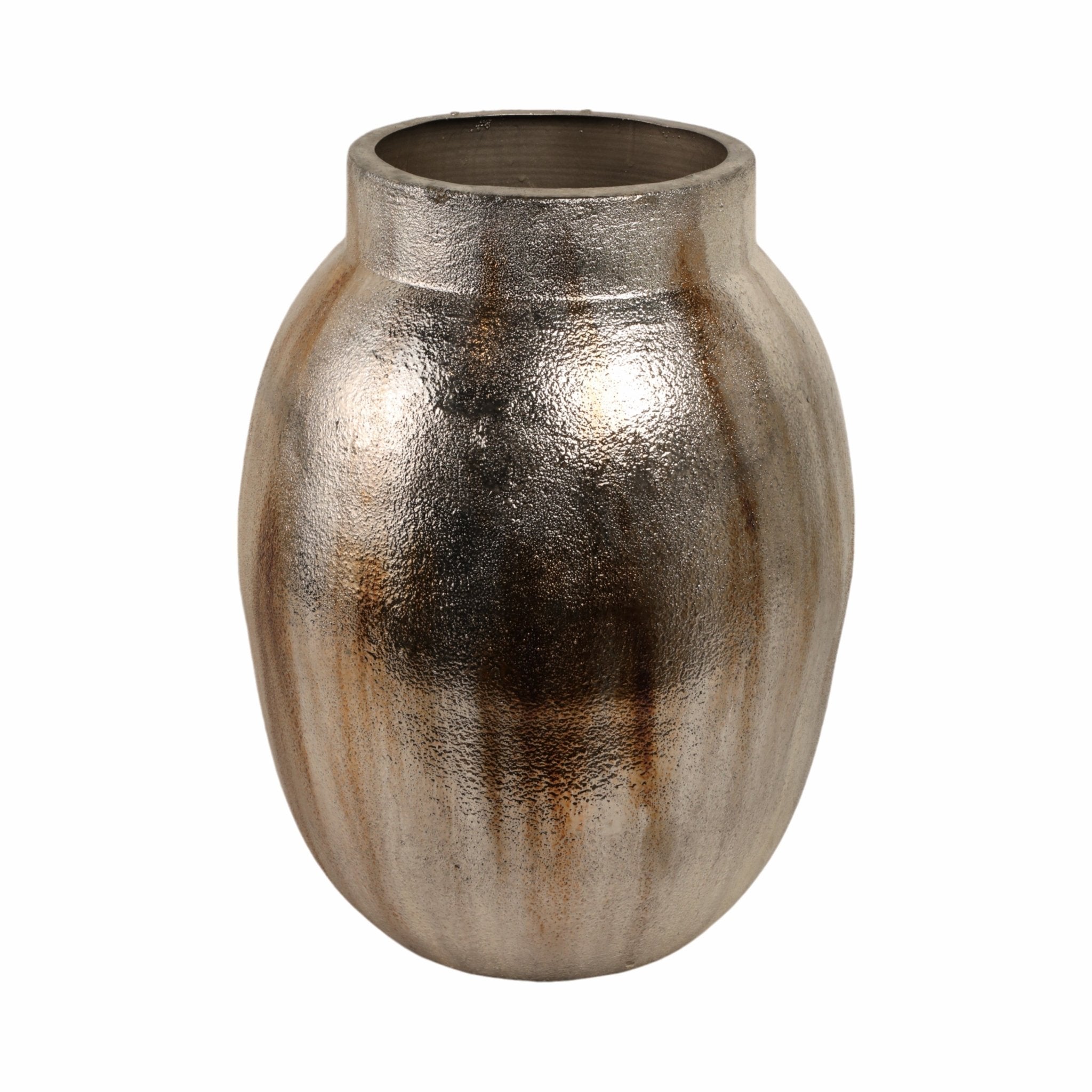 Noatak Antique Silver Vase Vases and Jars| Sagebrook Home
