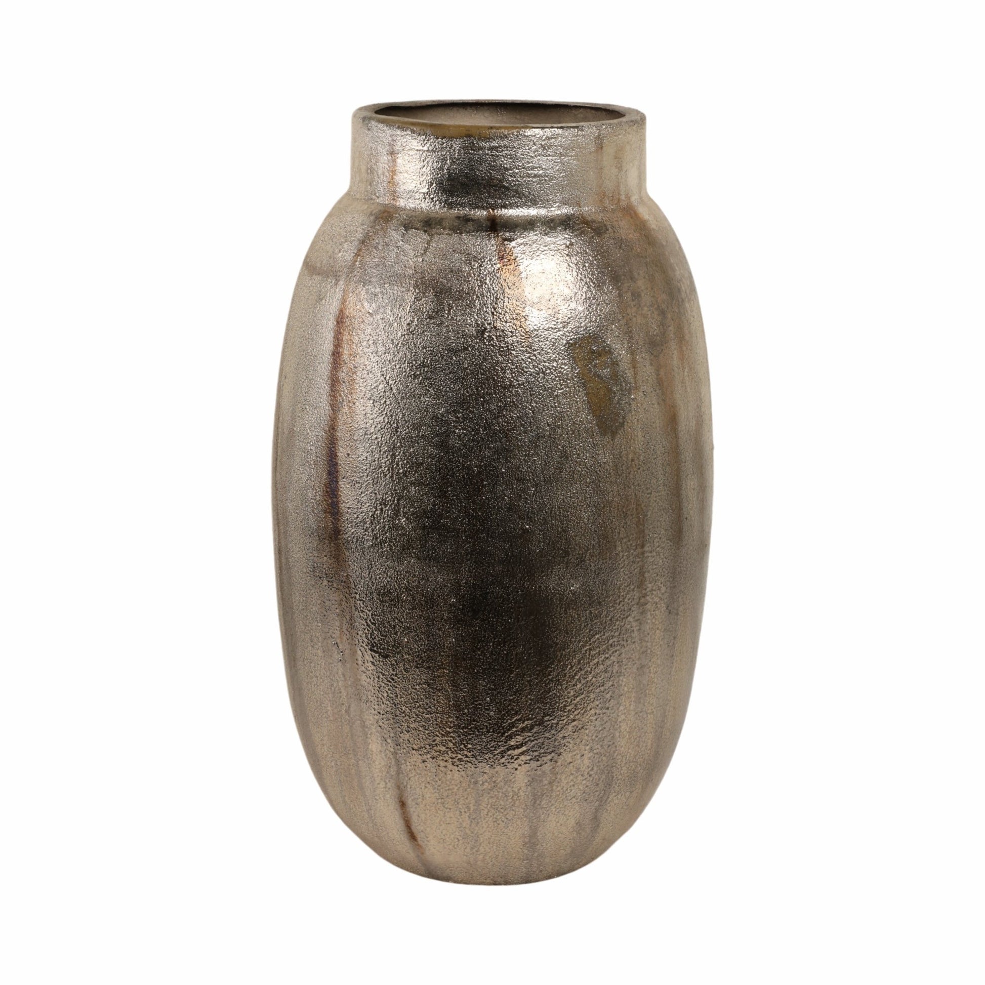 Noatak Antique Silver Vase Vases and Jars| Sagebrook Home