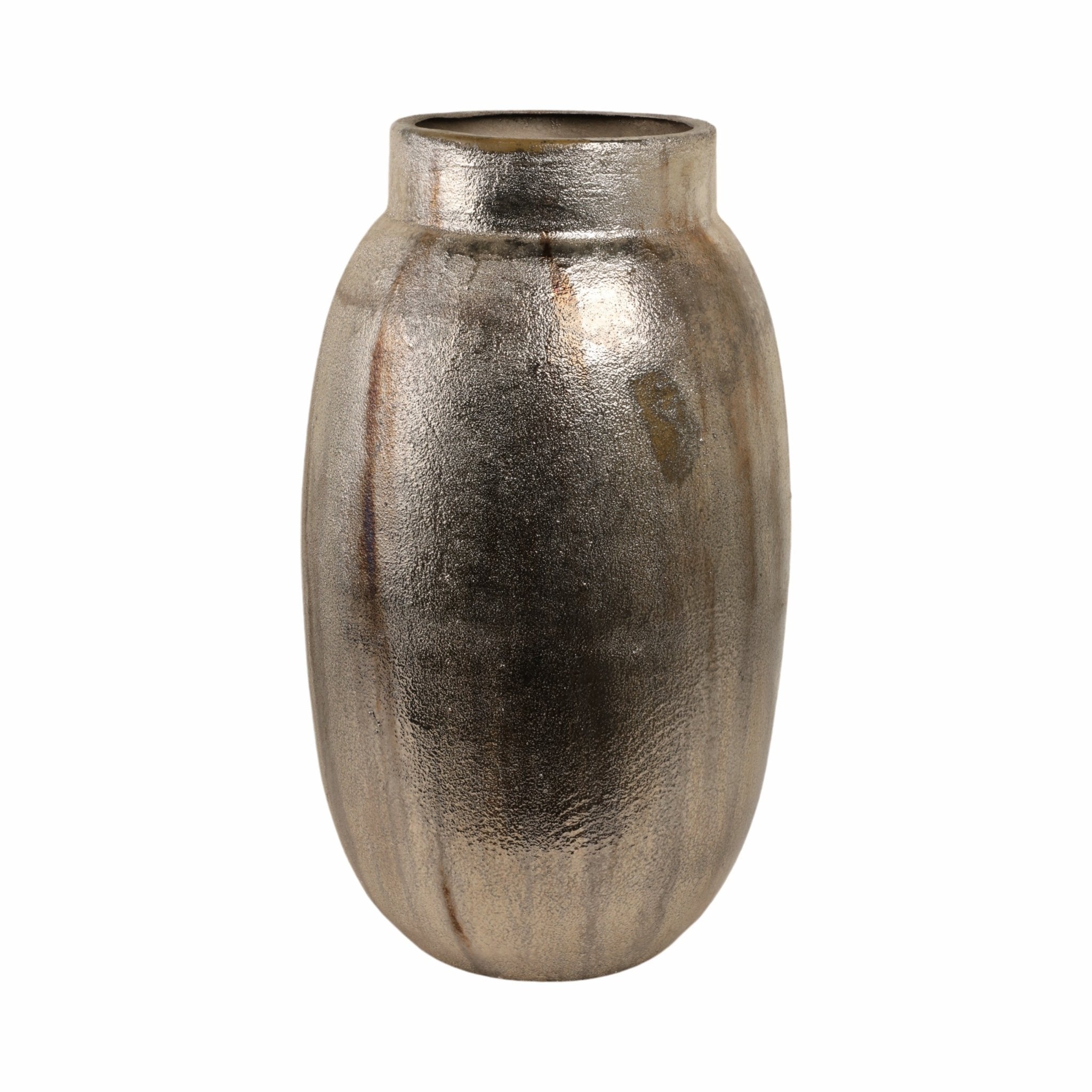 Noatak Antique Silver Vase Vases and Jars| Sagebrook Home