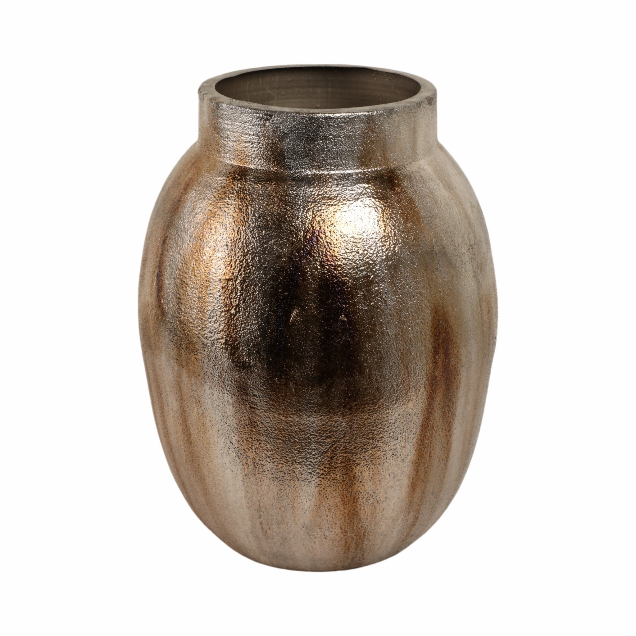 Noatak Antique Silver Vase Vases and Jars| Sagebrook Home
