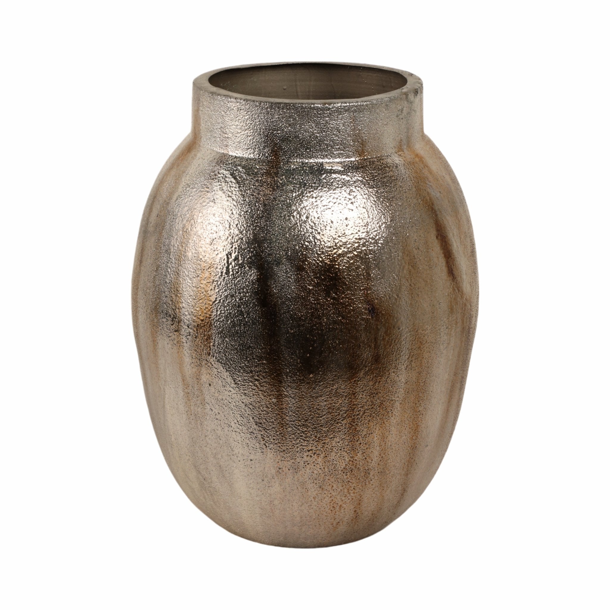 Noatak Antique Silver Vase Vases and Jars| Sagebrook Home