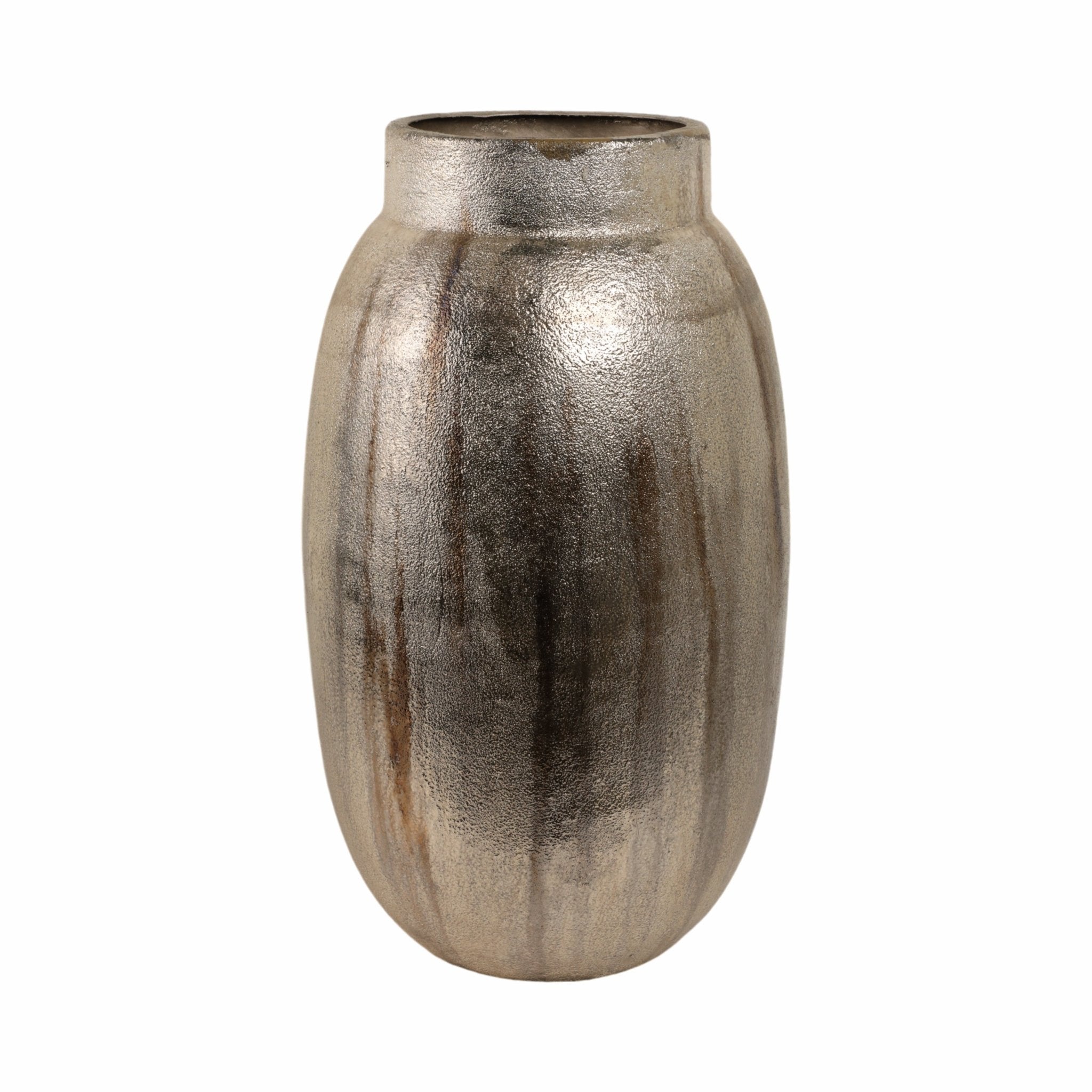 Noatak Antique Silver Vase Vases and Jars| Sagebrook Home