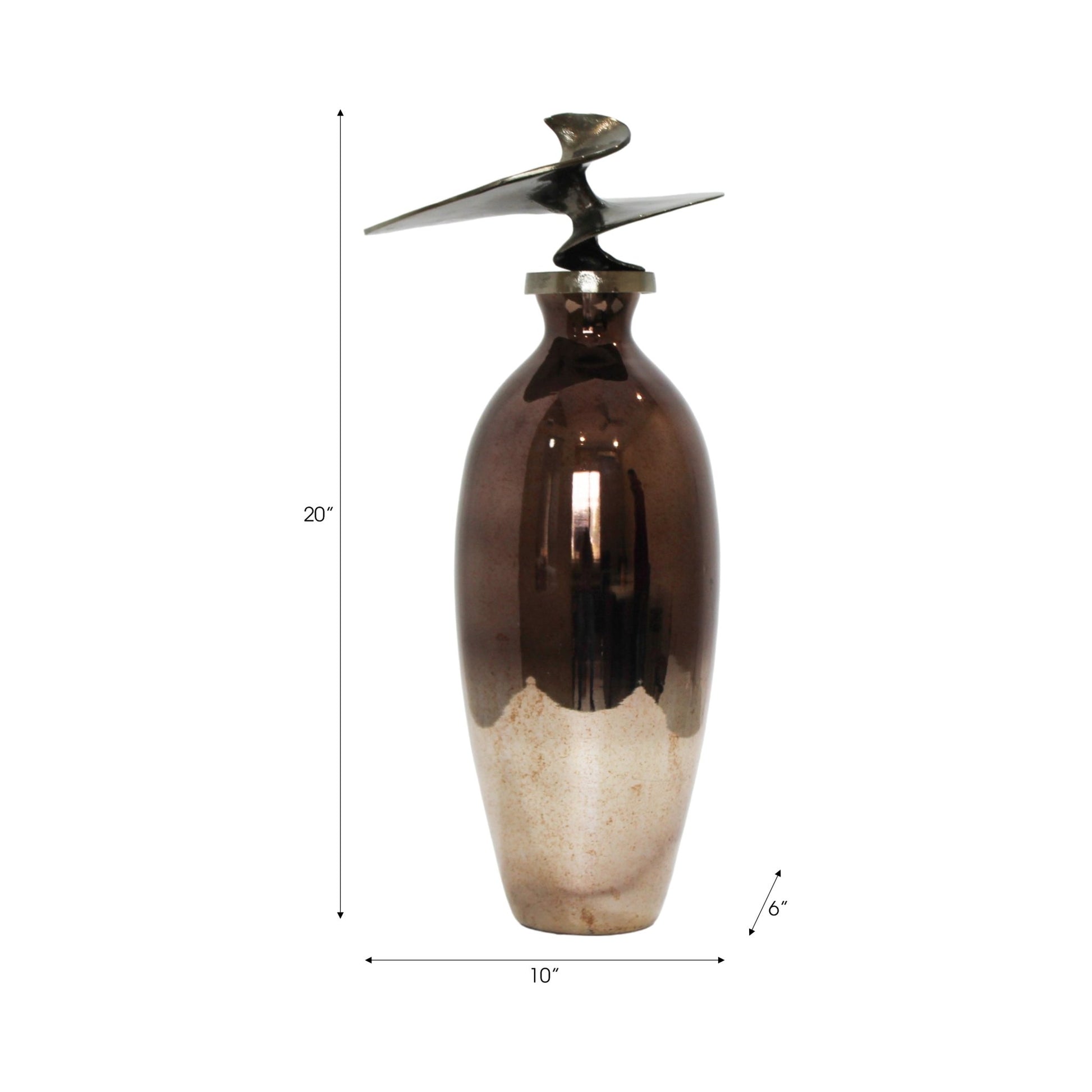 Noble Glass Bottle With Topper Vases and Jars| Sagebrook Home