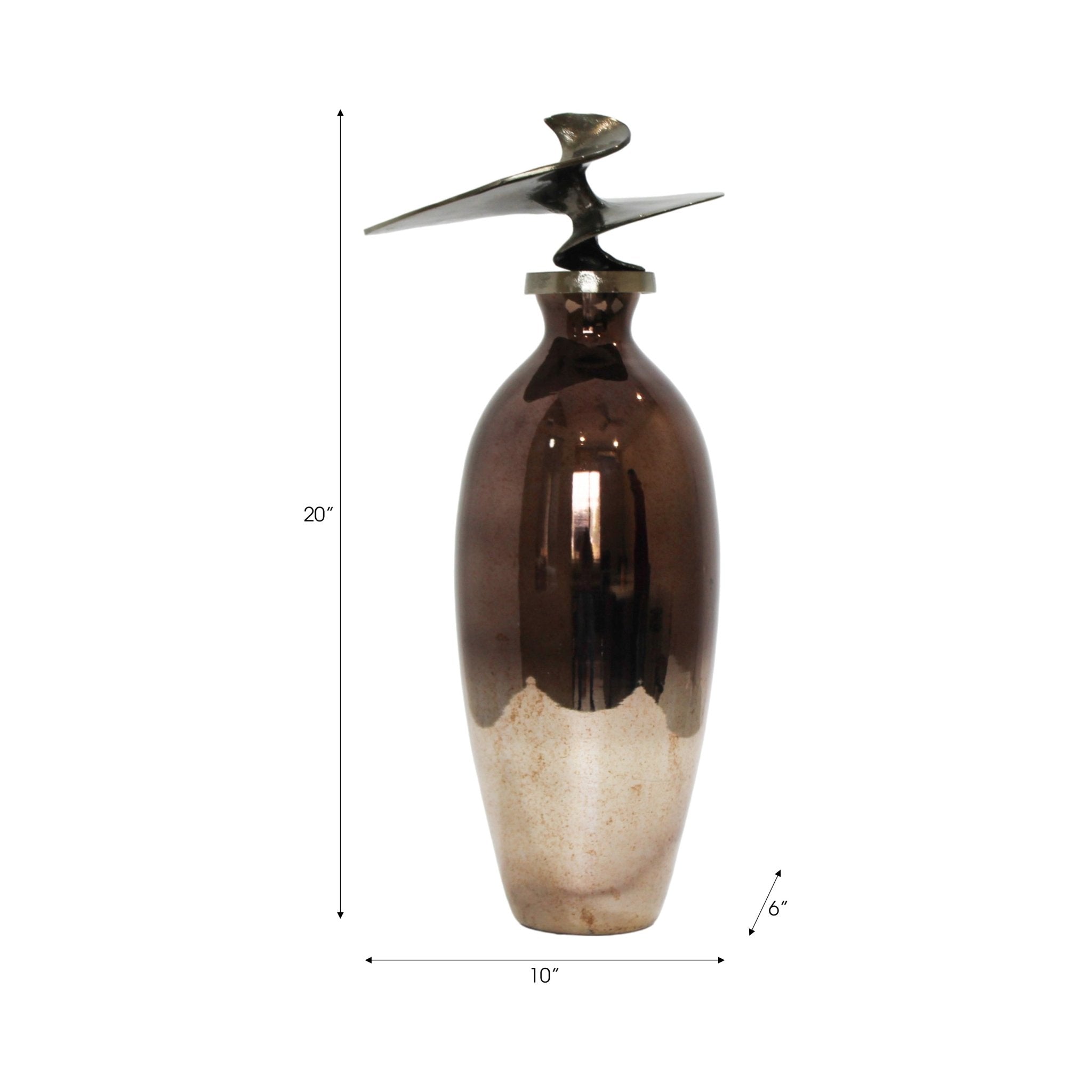 Noble Glass Bottle With Topper Vases and Jars| Sagebrook Home