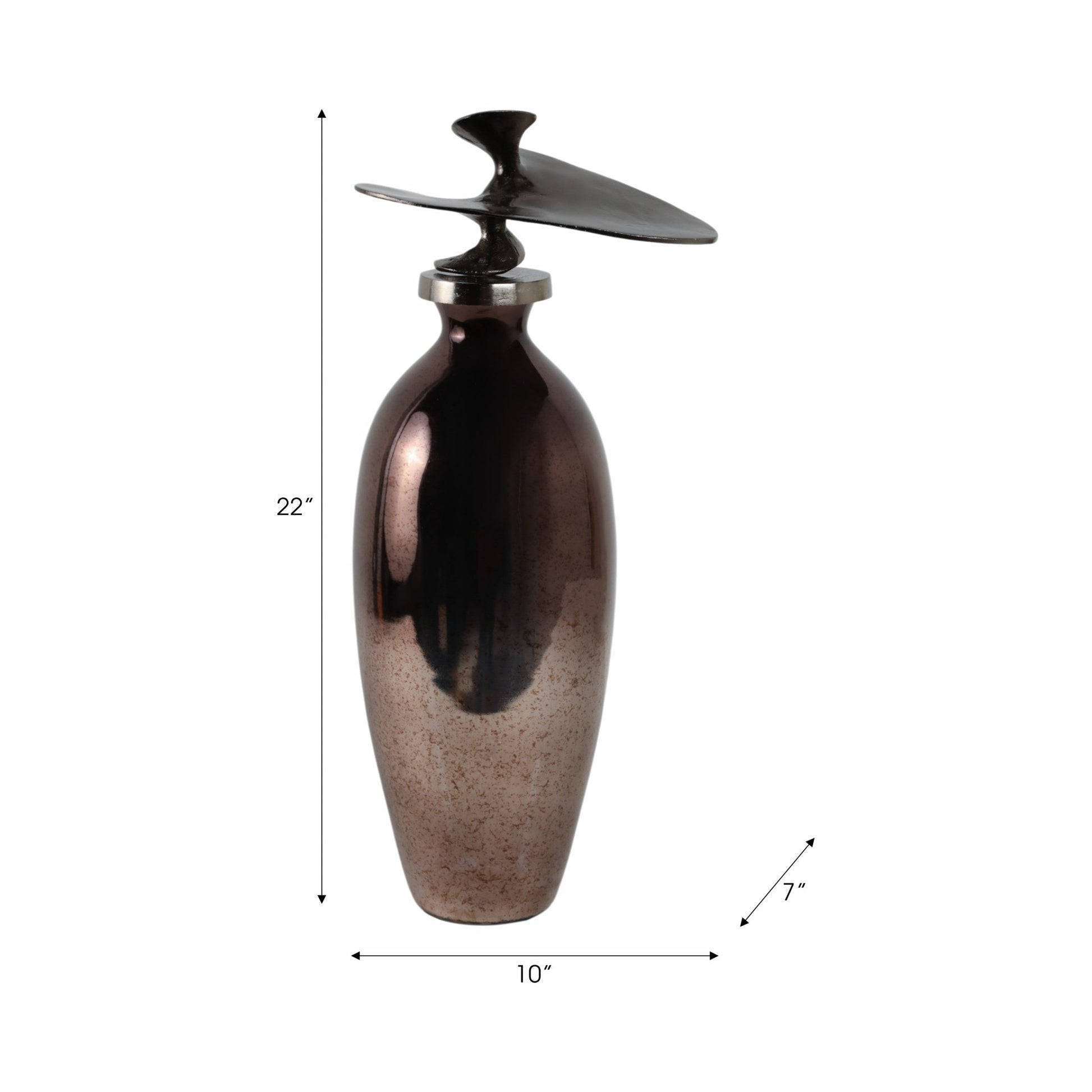 Noble Glass Bottle With Topper Vases and Jars| Sagebrook Home