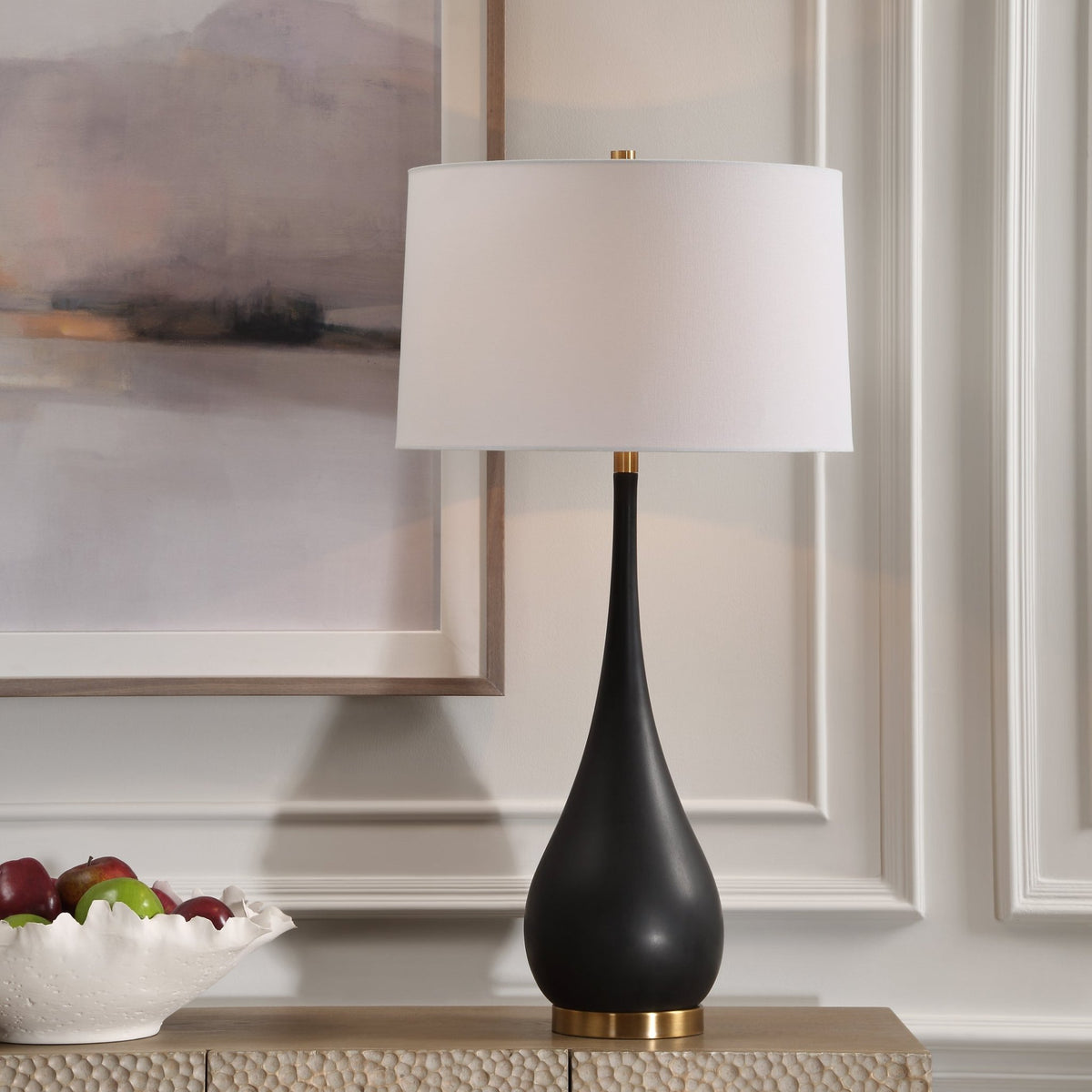 Nocturnal Black Table Lamp Table Lamps| Uttermost