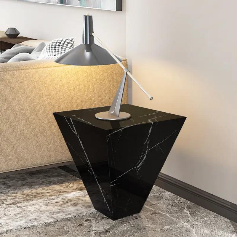 Noir Modern Estorio Marble Side Table By Alhome - 11011014 Accent & End Tables| Alhome