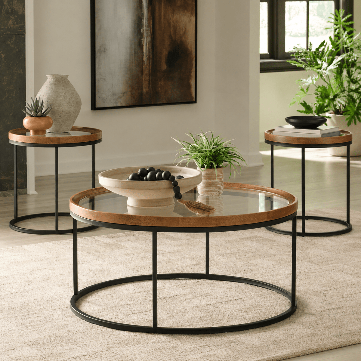 Noraluna Round Table Set Table Sets| Ashley Homestore