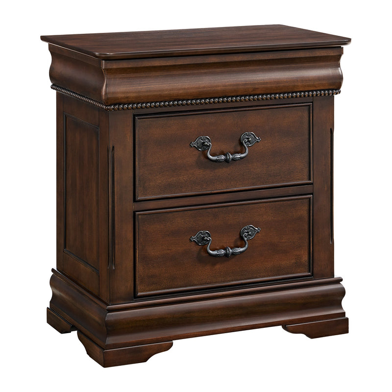 Northridge 3 - Drawer Nightstand in Cherry - Al Rugaib Furniture