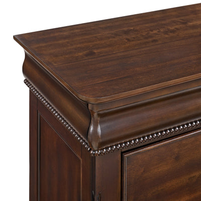 Northridge 3 - Drawer Nightstand in Cherry - Al Rugaib Furniture