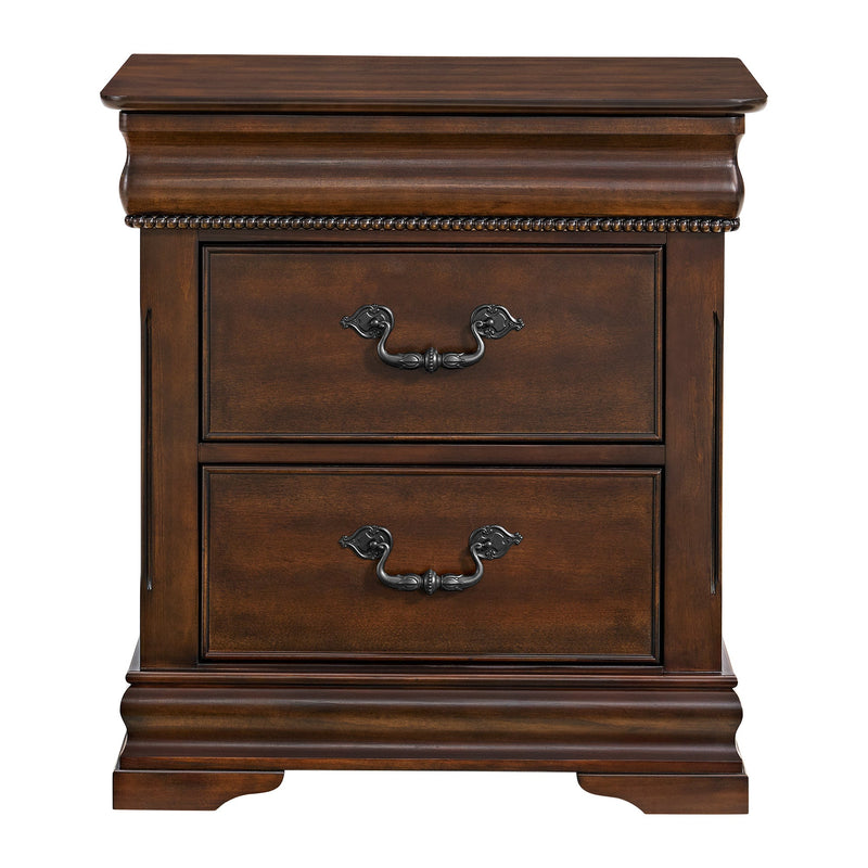Northridge 3 - Drawer Nightstand in Cherry - Al Rugaib Furniture