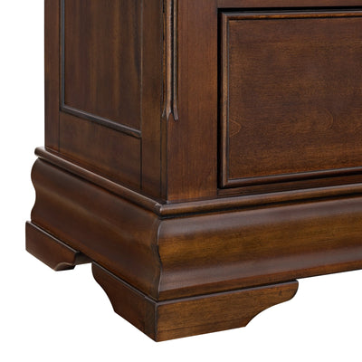 Northridge 3 - Drawer Nightstand in Cherry - Al Rugaib Furniture