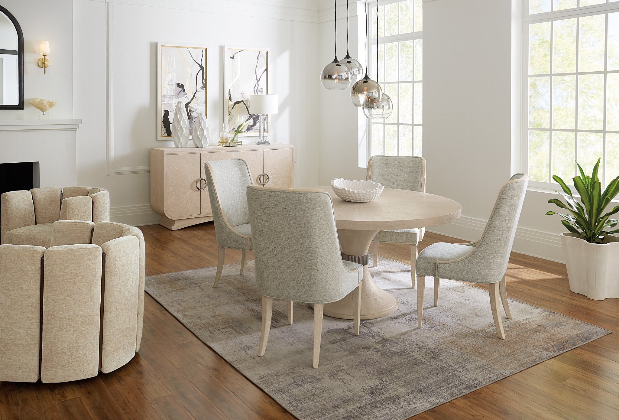 Nouveau Chic Round Pedestal Dining Table Dining Tables| Hooker