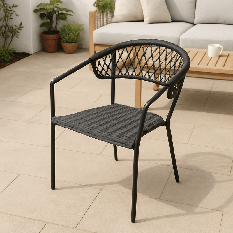 Nova outdoor chair with rattan seat Outdoor Chair| Otath