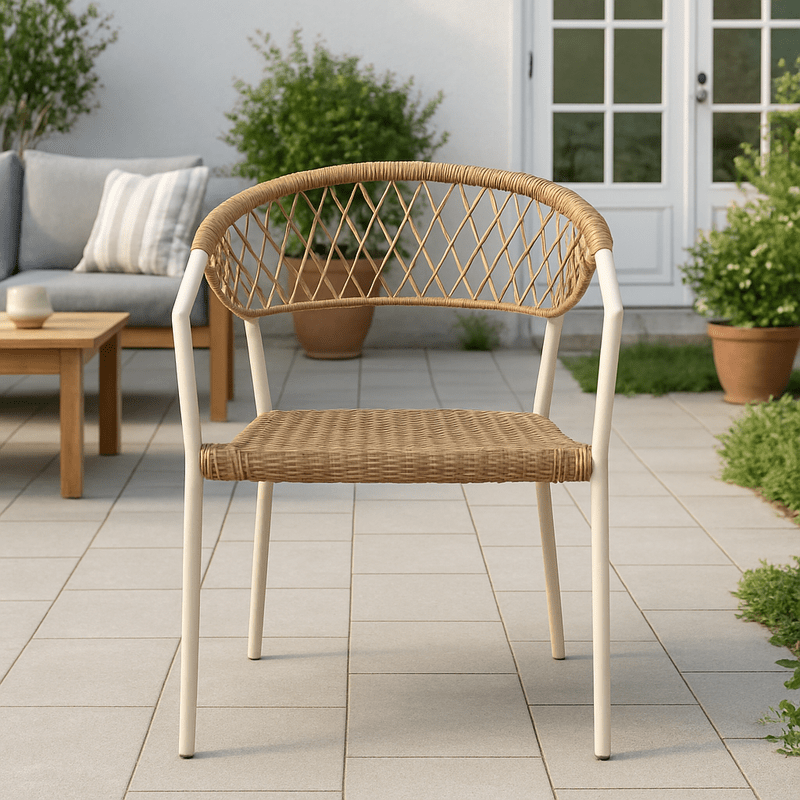 Nova outdoor chair with rattan seat Outdoor Chair| Otath