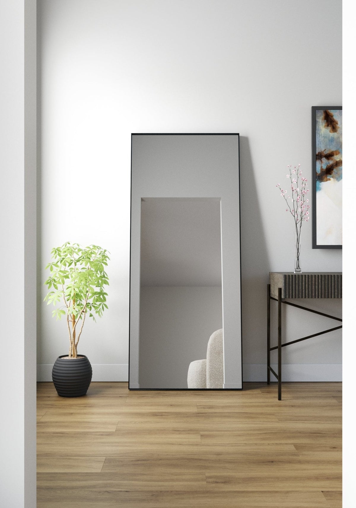 Novaria Mirror Black Mirrors| Roots Furniture