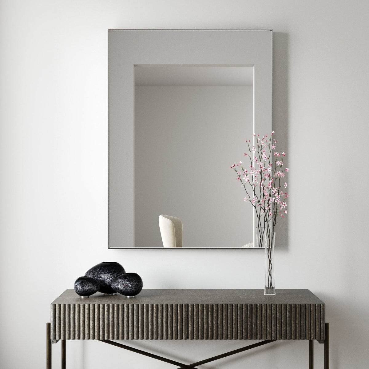 Novaria Mirror Grey Mirrors| Roots Furniture