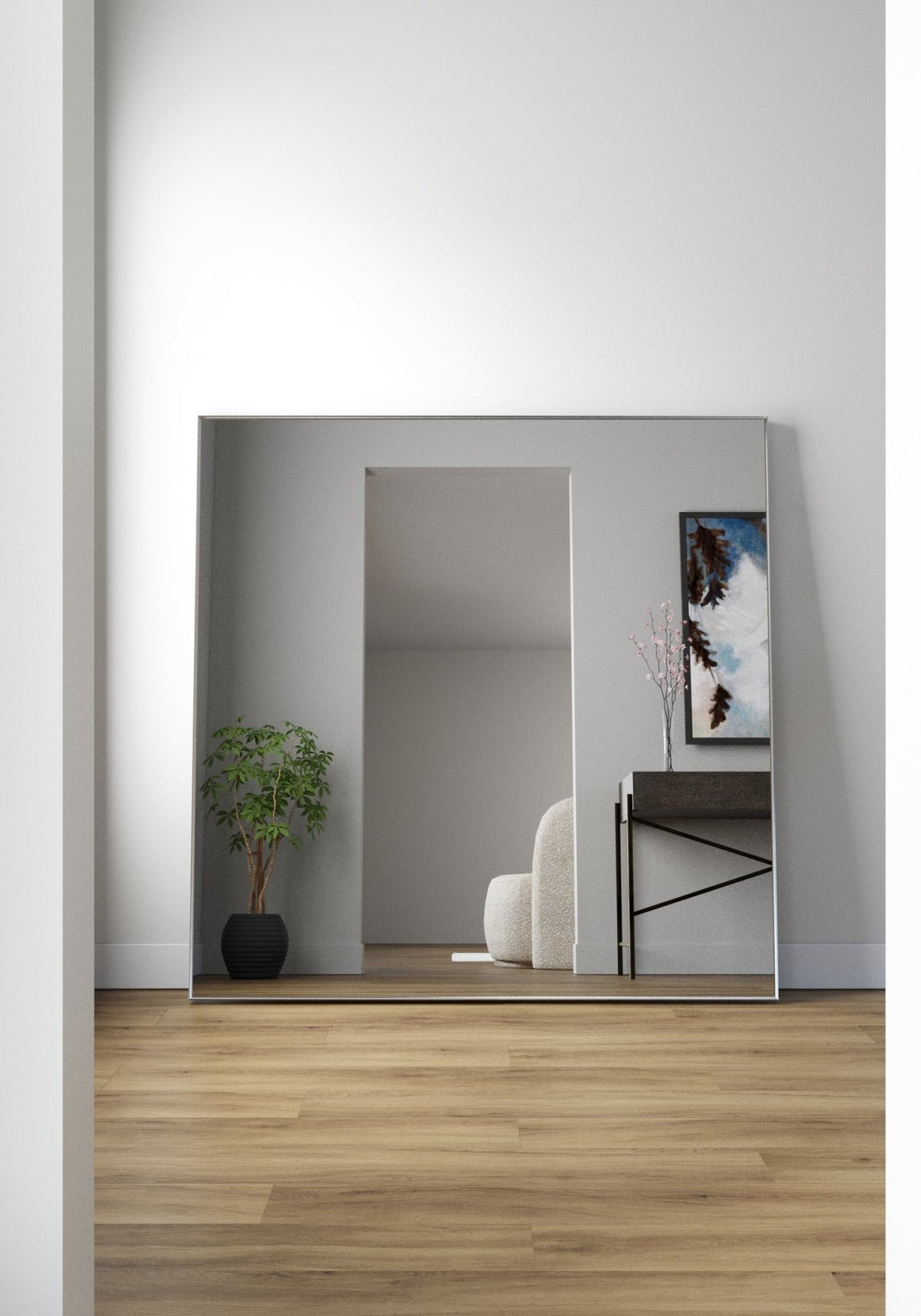 Novaria Mirror Grey Mirrors| Roots Furniture