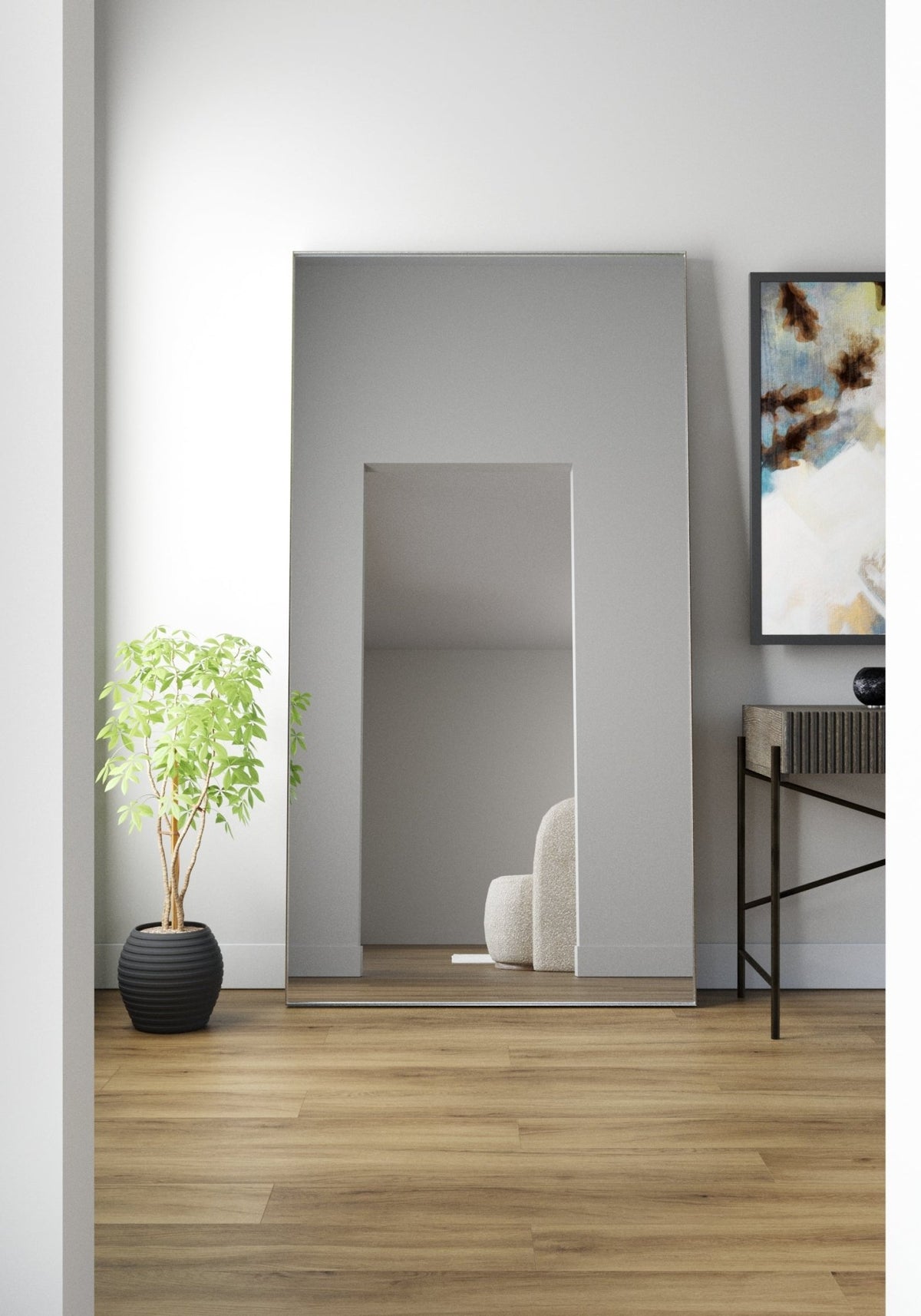 Novaria Mirror Grey Mirrors| Roots Furniture
