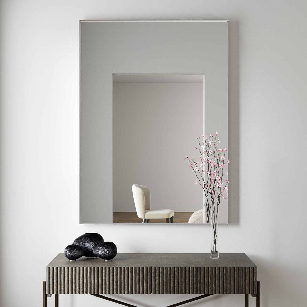 Novaria Mirror Grey Mirrors| Roots Furniture