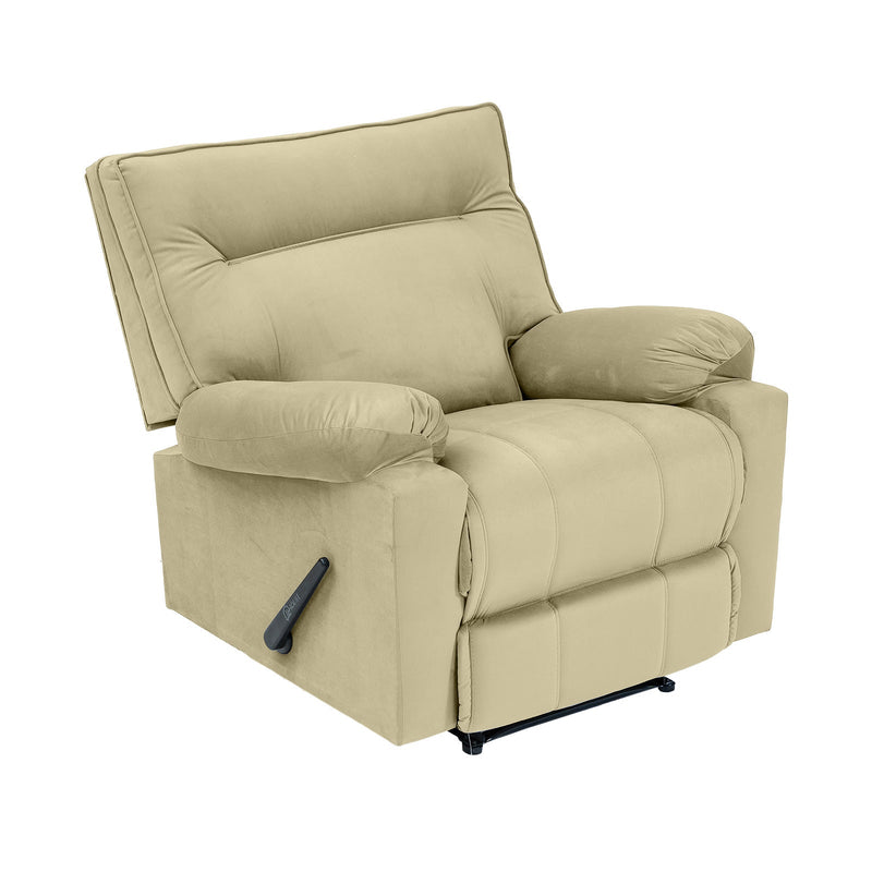 Nuvia Chair | Velvet Rocking & Rotating Recliner Chair - Al Rugaib Furniture