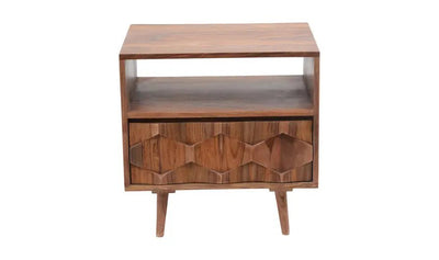 O2 Nightstand Brown - Al Rugaib Furniture