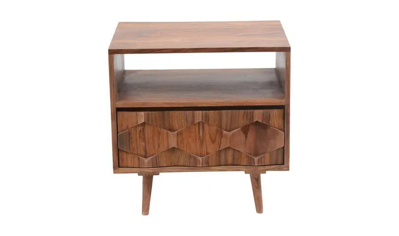 O2 Nightstand Brown - Al Rugaib Furniture