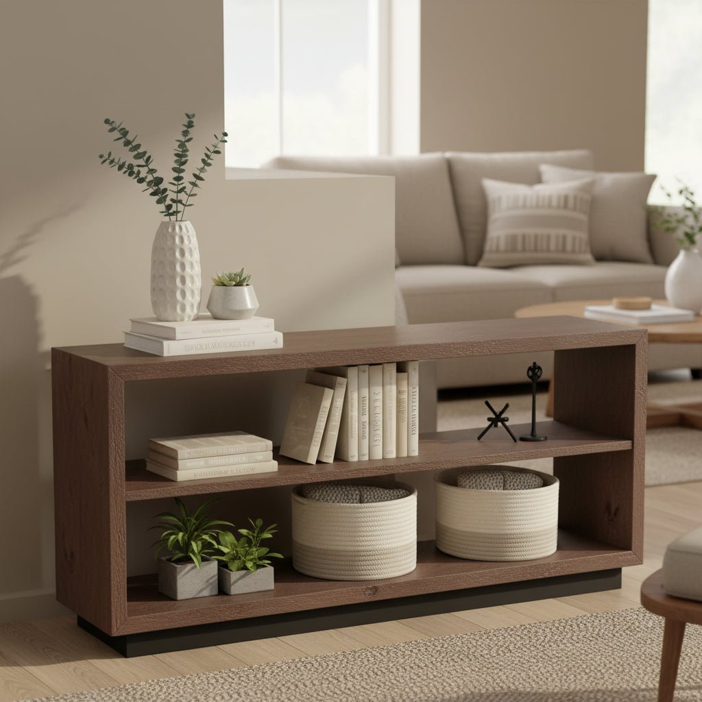 Oak Wood Console TABLE Table Sets| Crestview