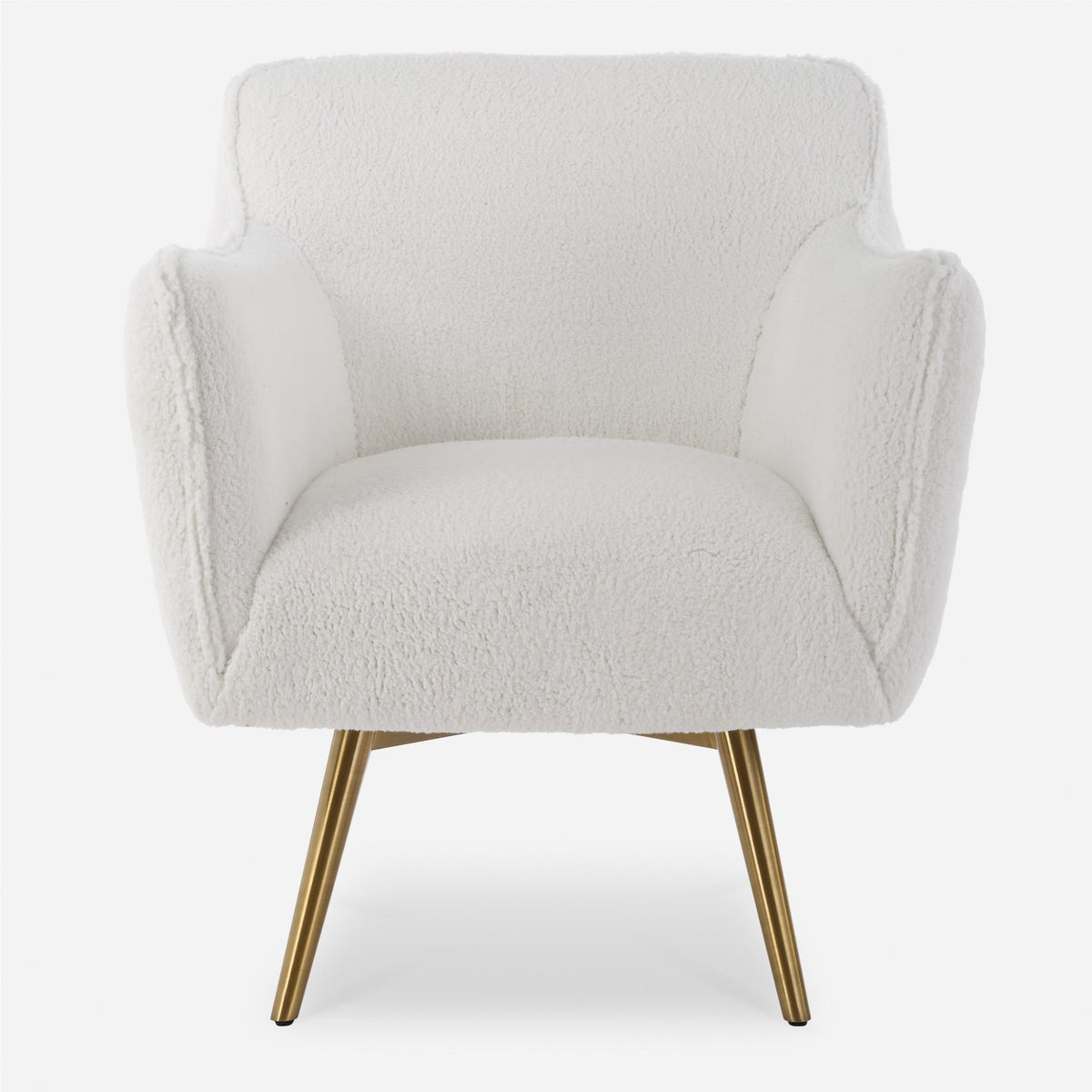 Oasis White Swivel Chair Chairs| Uttermost