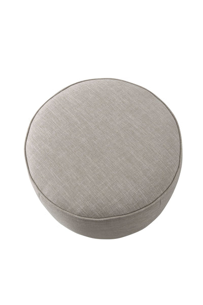 Oatmeal Linen Ottoman W55.5xH44cm - Al Rugaib Furniture
