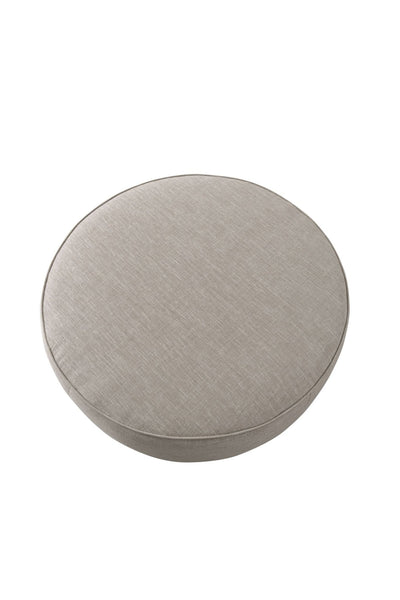 Oatmeal Linen Ottoman W91xH36cm - Al Rugaib Furniture