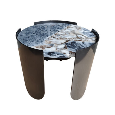 Ocean Storm Marble Side Table - Al Rugaib Furniture
