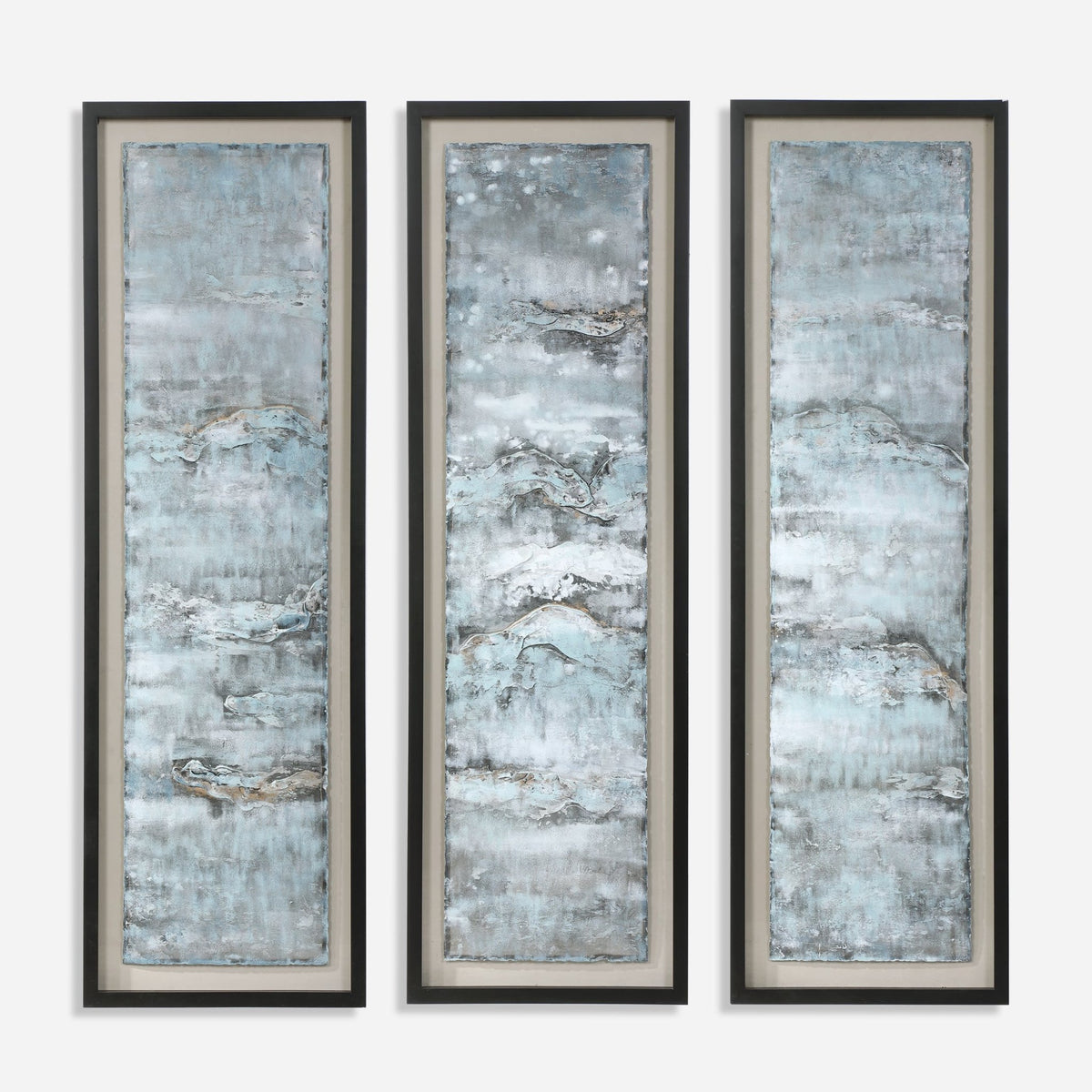 Ocean Swell Framed Prints, S/3, 3 Cartons Paintings & Pictures| Uttermost
