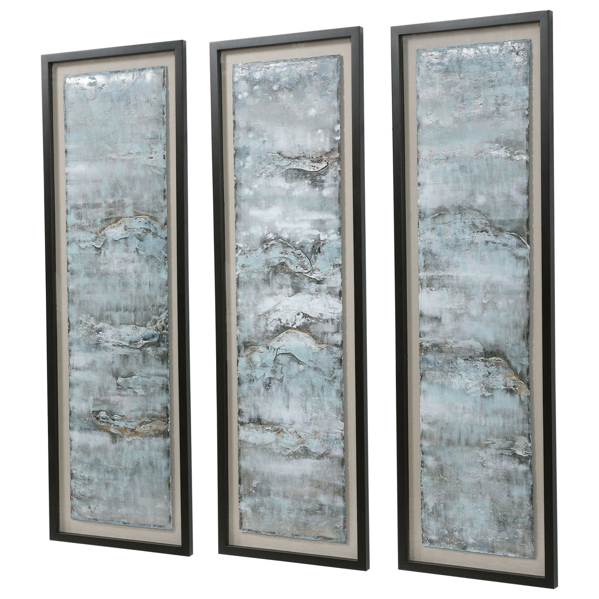 Ocean Swell Framed Prints, S/3, 3 Cartons Paintings & Pictures| Uttermost