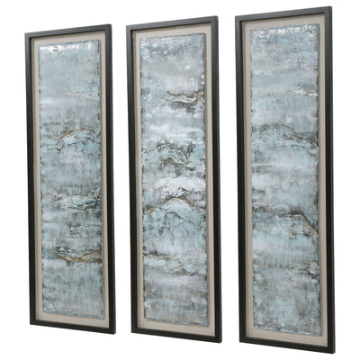 Ocean Swell Framed Prints, S/3, 3 Cartons - Al Rugaib Furniture