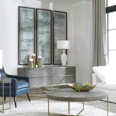 Ocean Swell Framed Prints, S/3, 3 Cartons - Al Rugaib Furniture