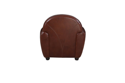 October Brown Leather Accent Chair - Al Rugaib Furniture