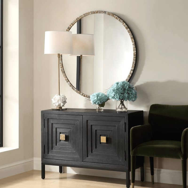 Odeon Round Mirror Mirrors| Uttermost