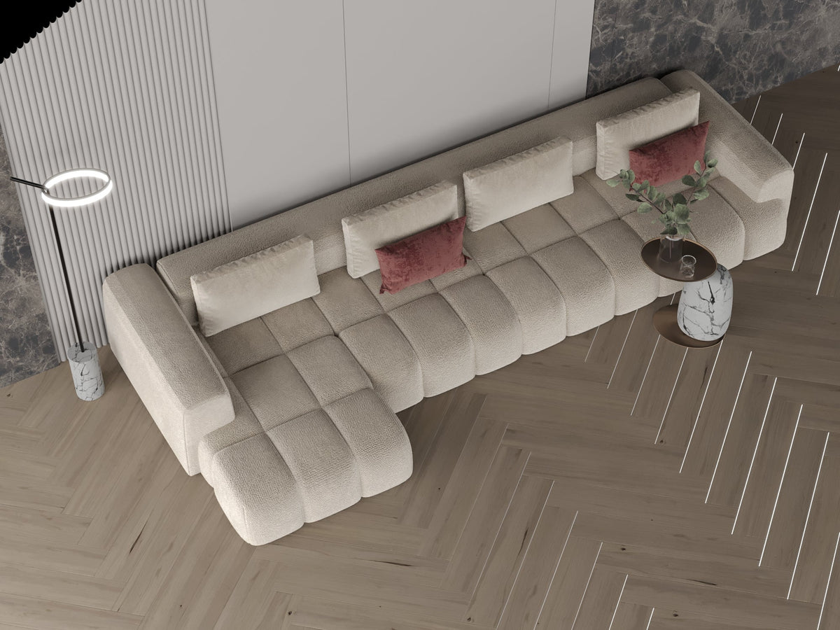 Off-white corner sofa model "Talaq" in size 320×170 Sectionals| Oak