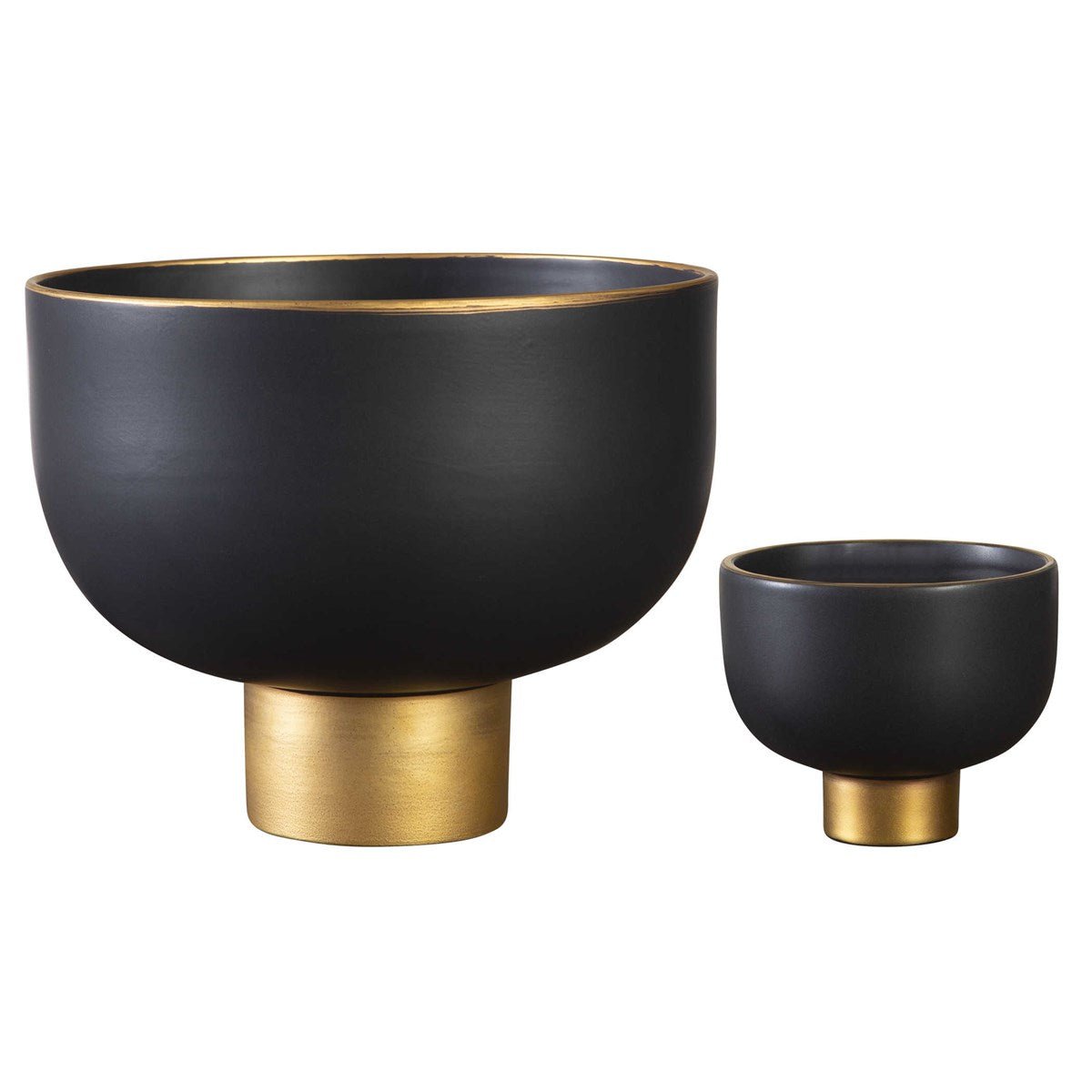 Offering Bowls - Black, S/2 Bowl| Uttermost