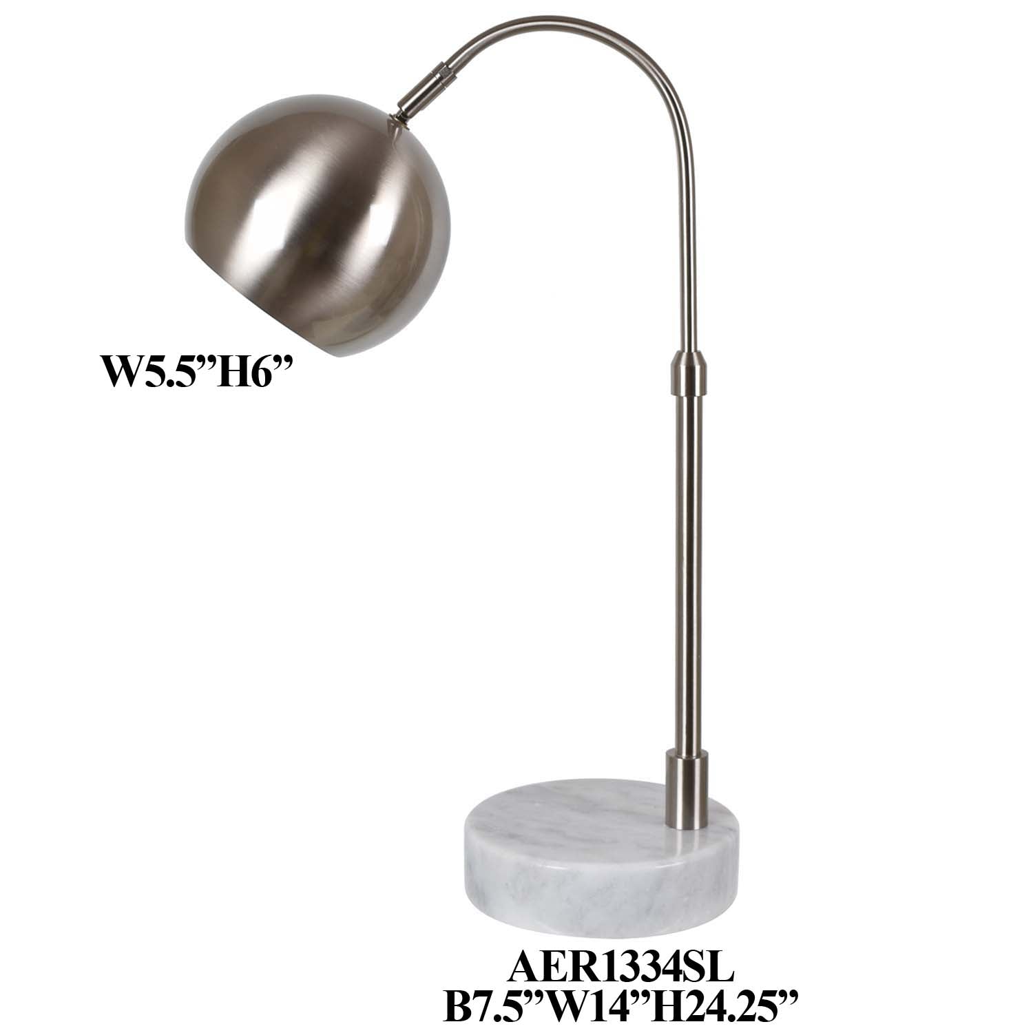 Office Lamp,with white marble base Office Lamps| Crestview