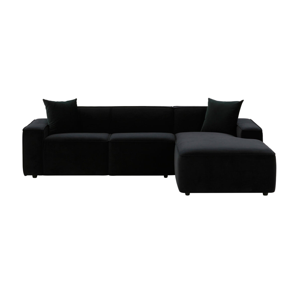 Olafur Black Velvet Sectional - RAF Sectionals| TOV