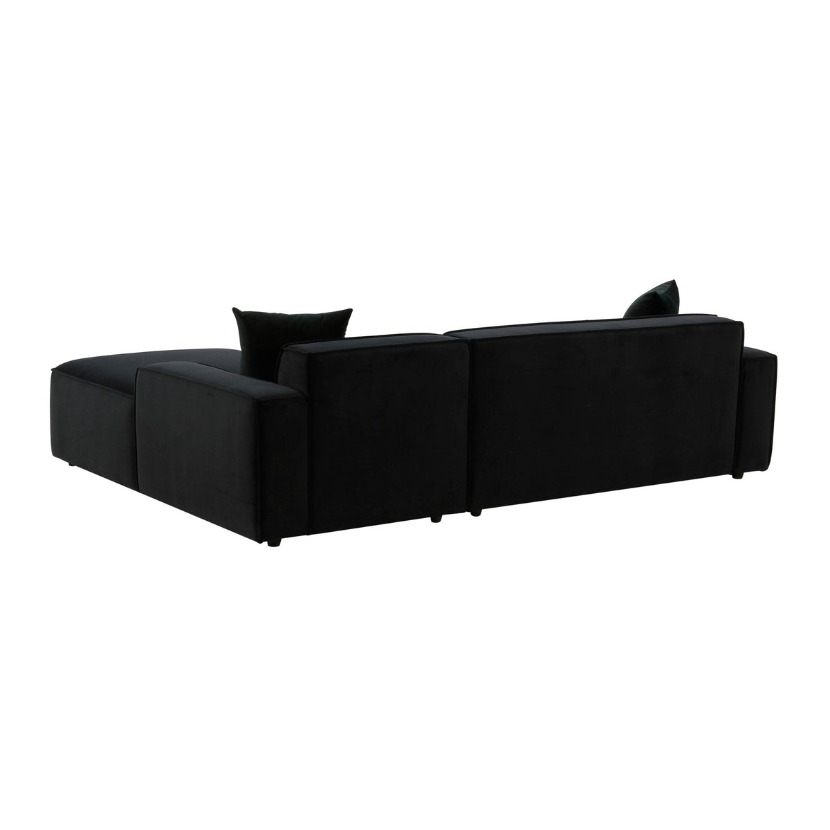 Olafur Black Velvet Sectional - RAF Sectionals| TOV